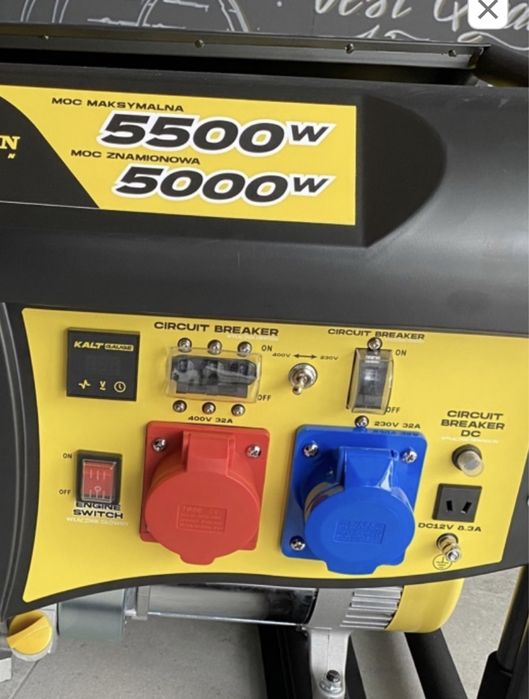 Электрогенератор KALTMANN K-PG6500PRO EUR5.    5 кВт- 5.5 кВт