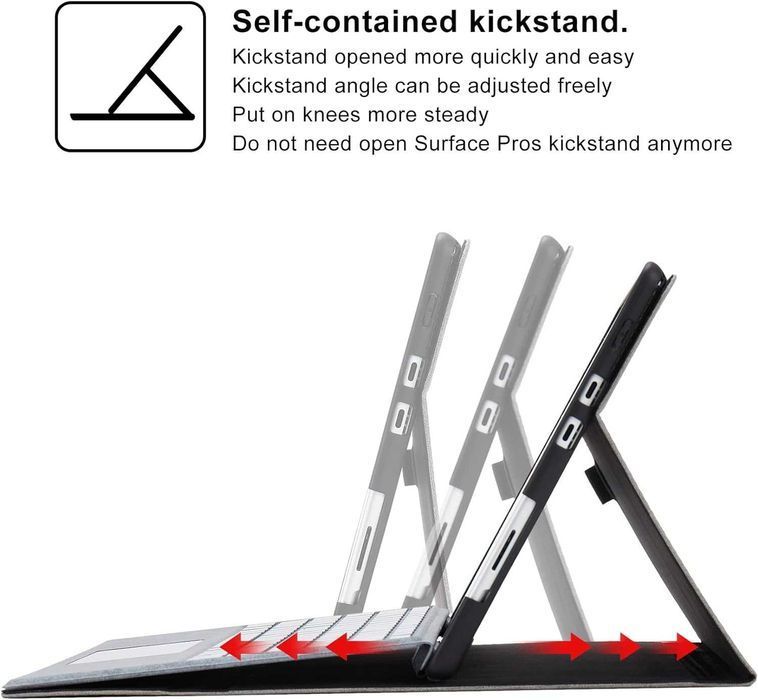 Omnpak Microsoft Surface Pro 8 biznesowe etui stojak uchwyt na rysik