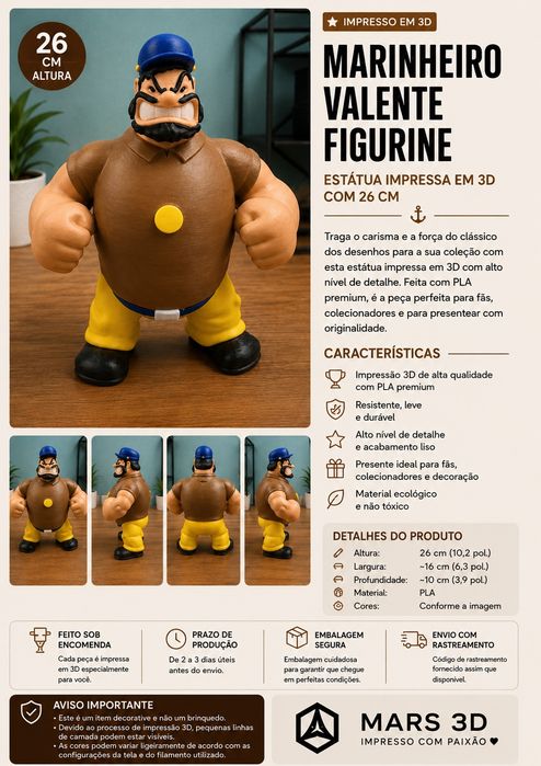 Boneco Brutus 29 cm