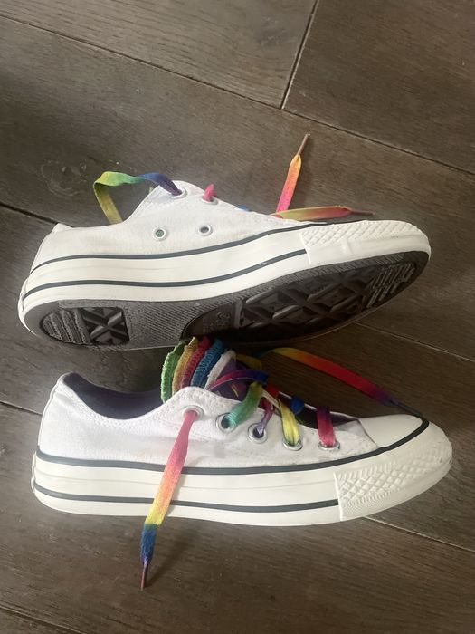 Trampki Converse All Star 36,5 białe tęczowe