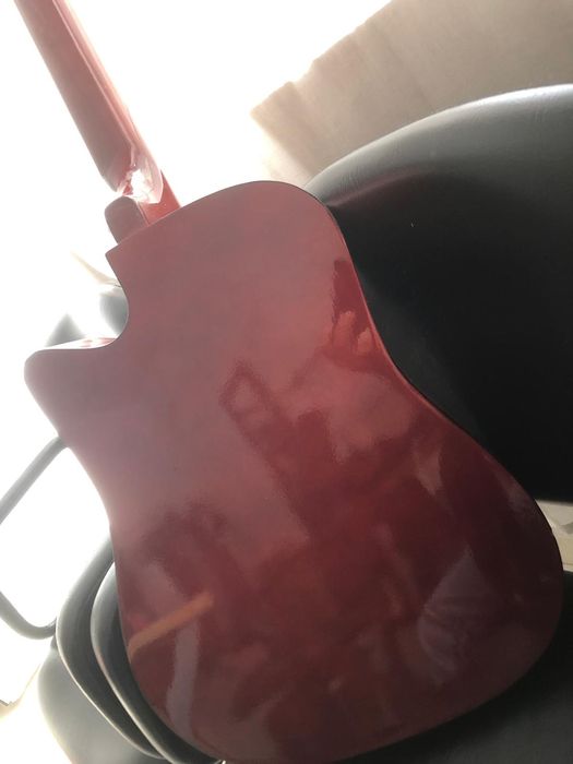 Violão 38 Polegadas - Novo com Capa , Capotraste, Paleta,  Afinado