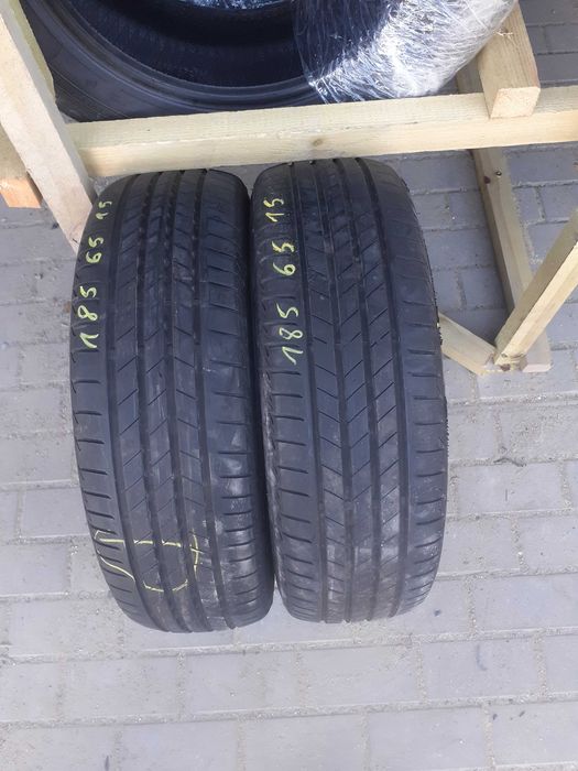 2x używane opony letnie 185/65 R15 Bridgestone 2020 rok GWARANCJA mont