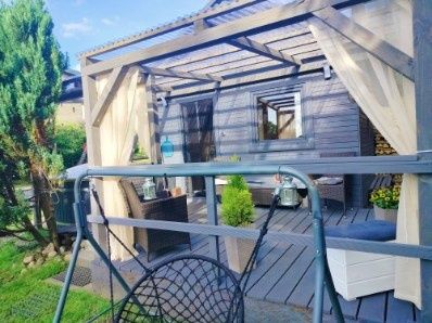 Domek balia jacuzzi sauna staw Kaszuby