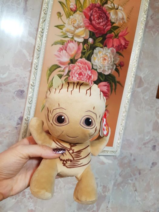 TY Beanie Babies Marvel GROOT Стражи Галактики 15 см оригинал