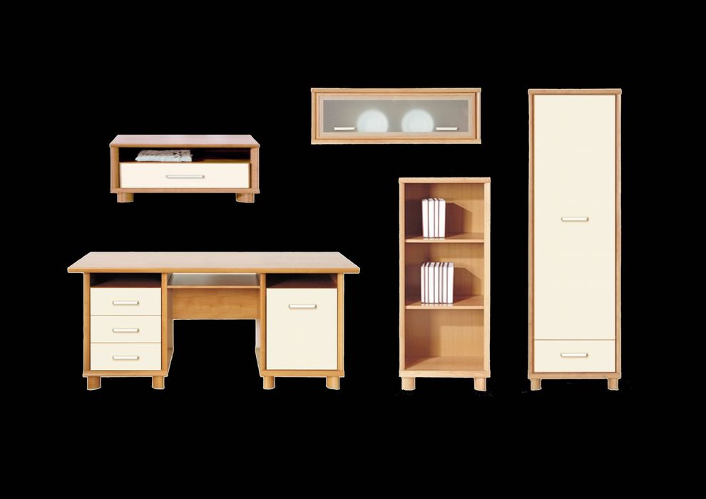 Biurko SYRIUSZ Black Red White *PROMOCJA*