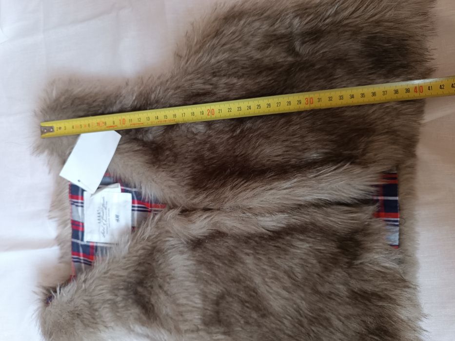 Futerko kamizelka bezrękawnik dla dziewczynki h&m 10 / 12 lat