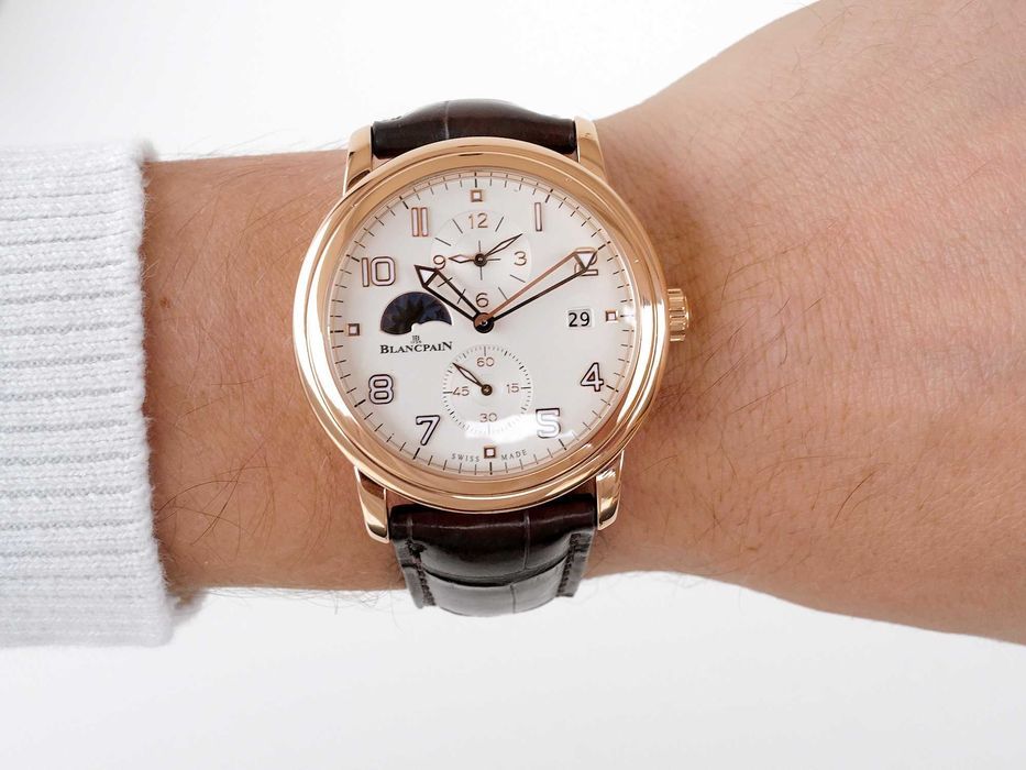 Blancpain Léman Hommes Dual Time Zone 18K Rose Gold