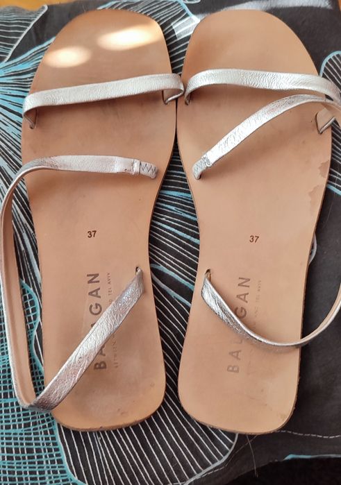Balagan srebrne sandałki skóra r. 37