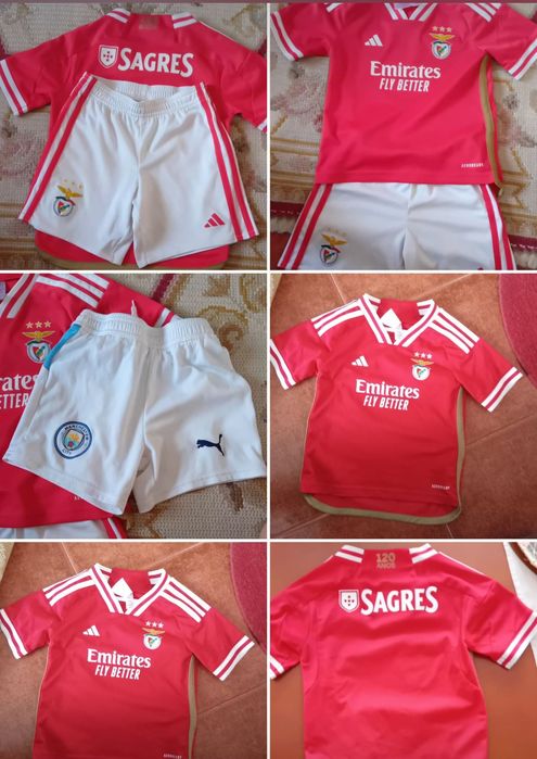 Camisola e calções Benfica oficial