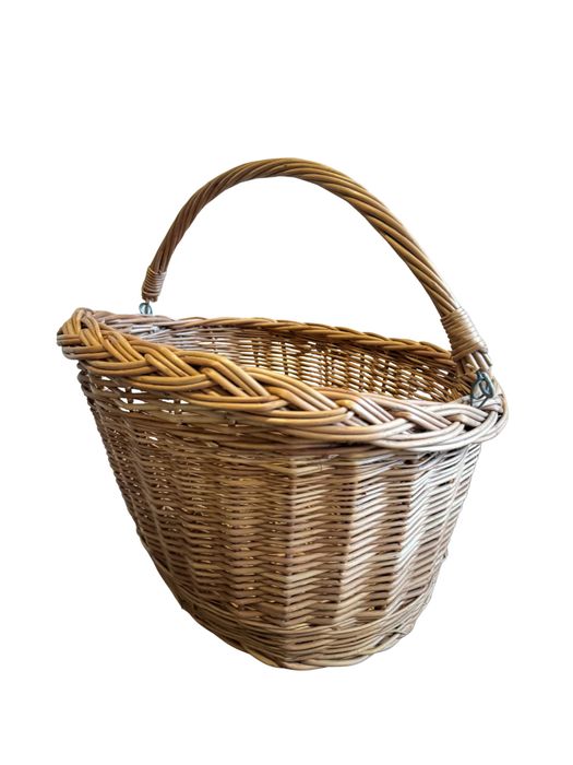 Koszyk Wiklinowy Rowerowy Na Rower Kierownicę Transportowy Duże Ilości