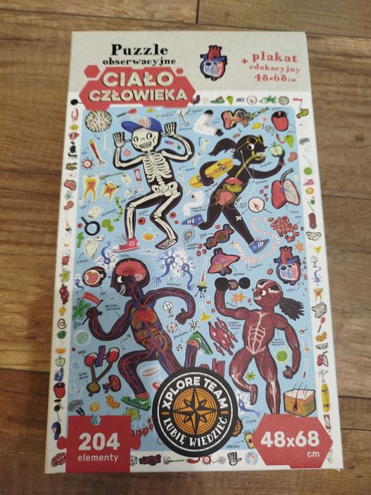Puzzle obserwacyjne Ciało Człowieka
