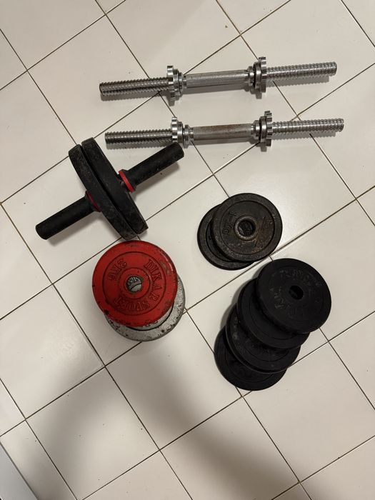 Kit musculação como novo