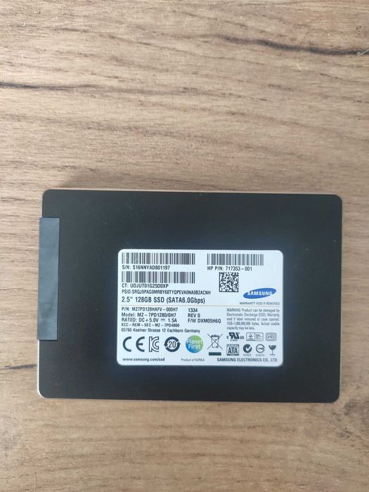 Dysk 2,5'' 128GB SSD Samsung SATA 6