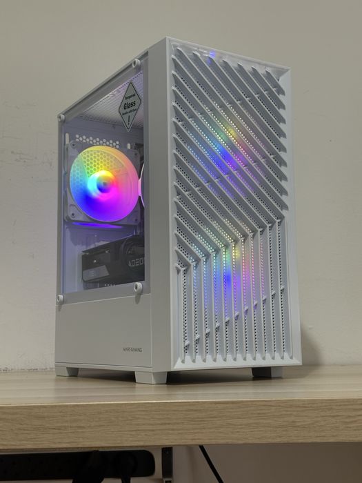 Torre Gaming Branca RGB | Ryzen 5 + RX 6600 XT
