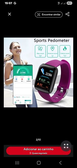 Smartwatch Simples várias cores