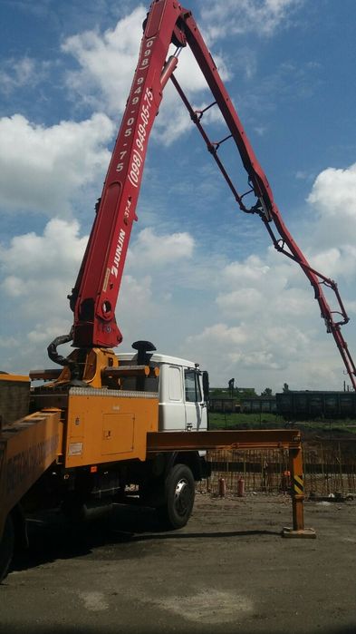 Аренда бетононасоса 40м, 37м, 28м, стационарный аренда + Бетон.