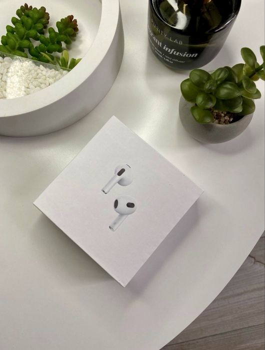 Бездротові ‼️ AirPods 3 Apple, БАСИСТИЙ ЗВУК, оріг мікрофони + ГАРАНТІЯ