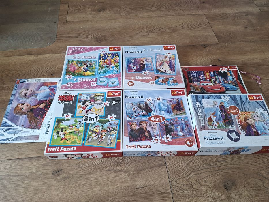 Sprzedam puzzle większe kartoniki