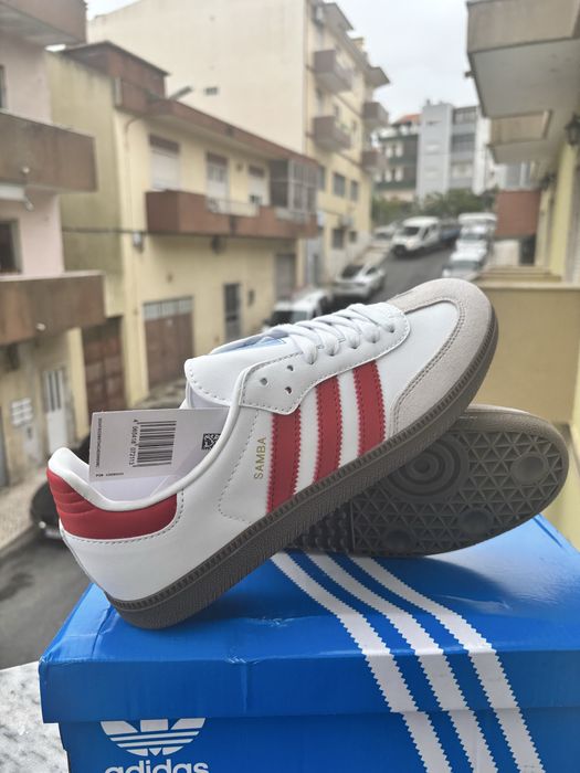 Sapatilhas Samba Vermelho e Branco || 45 || novas