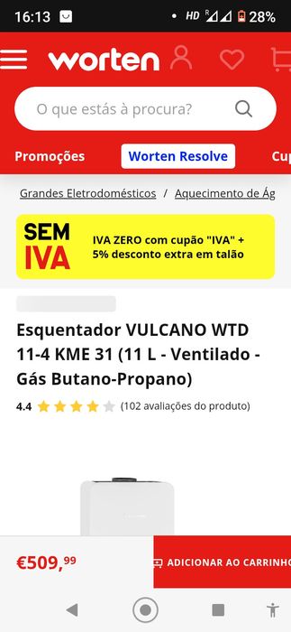 Esquentador Vulcano