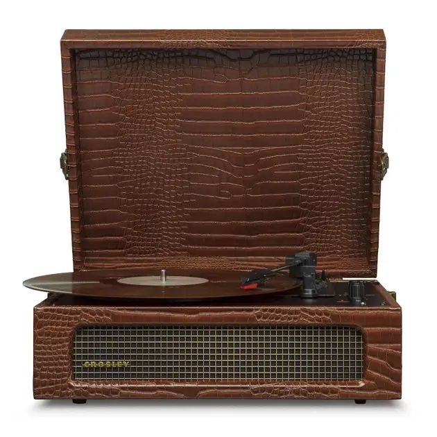 Crosley Voyager Brown Croc BT (CR8017A-BR) Грамофон, програвач вінілових дисків