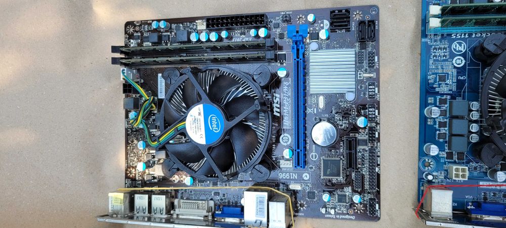 Комплект 4 ядра  S1155 ASUS Gigabyte MSI H61 + Intel Core I5 3470 up to 3.60 GHz  BOX + 8GB DDR3