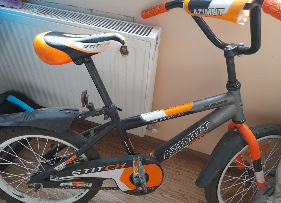 Детский велосипед Azimut 18" Stitch с крыльями