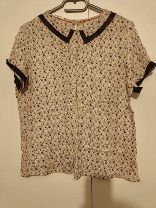 Bluzka PROMOD kwiaty L XL 40 42