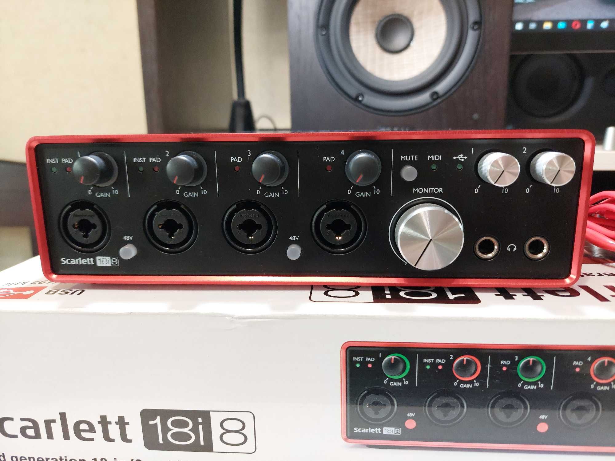 Звуковая карта Focusrite Scarlett 18i8 (24 бит/192 кГц) (Нова): 10 000 ...