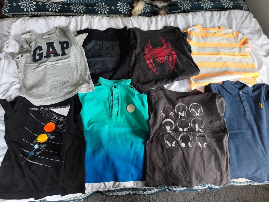 Duży zestaw ubranek dla chłopca r. 122