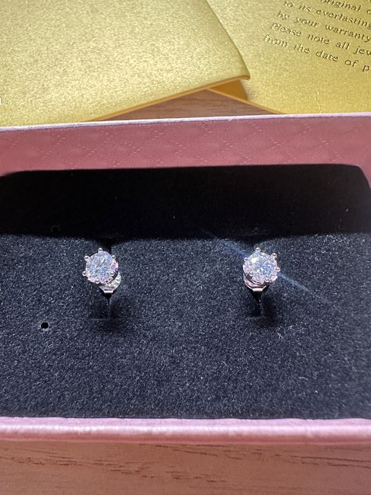 Kolczyki s925 Moissanite (GRA)