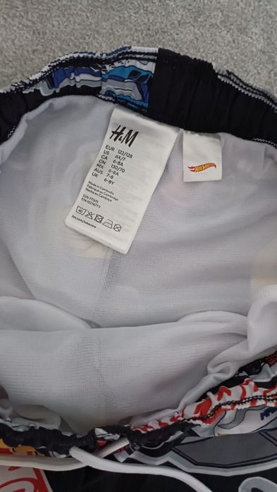 H&M 122/128 kąpielówki/spodenki kapielowe Hot Wheels