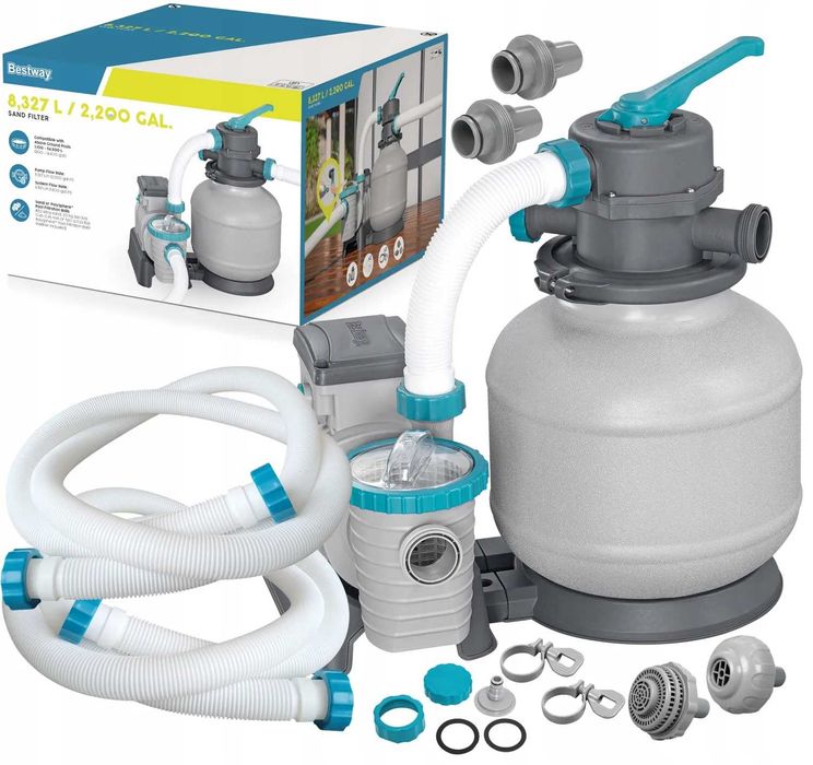 Пісочний фільтр для басейнів Bestway 58499 8327 л/год - 2025 року !!!