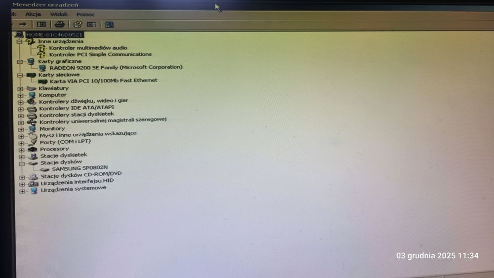 Komputer stacjonarny ak32v 3.1 radeon 9200se