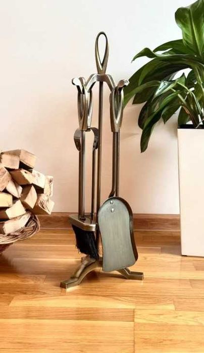 Кошик для дровMonte,CZARNY,X,Відерце KUBANAWGIEL, Набір длякамінаSiena