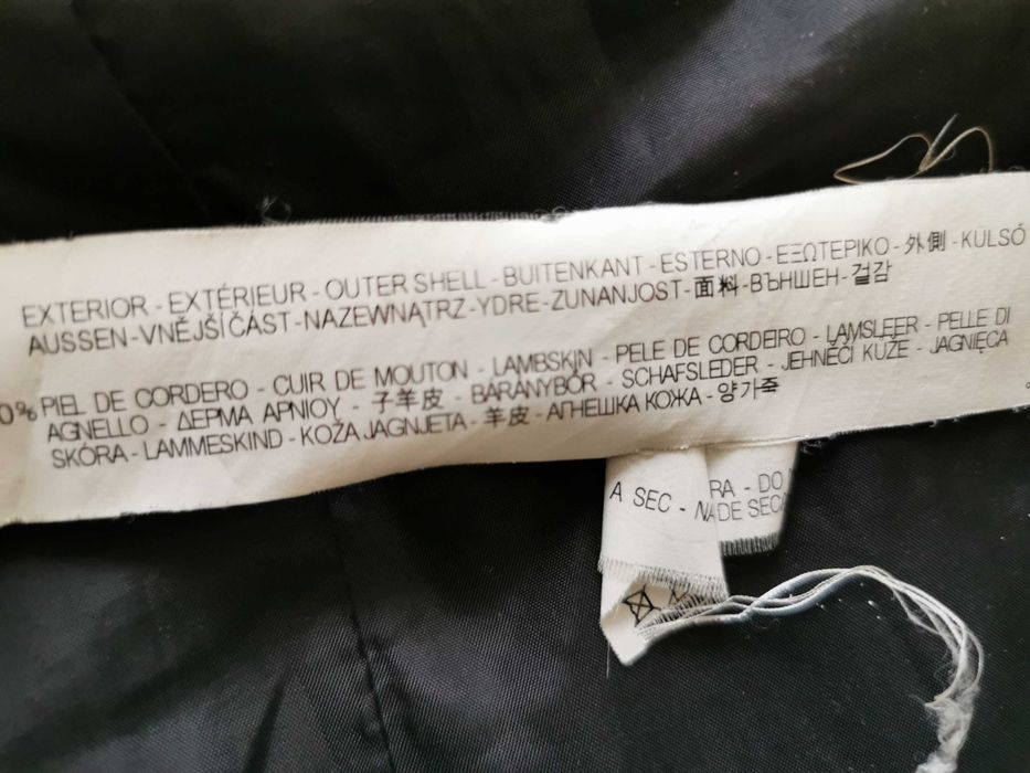 ZARA - Cudna Damska Ramoneska Skórzana Skóra Jagnięca L
