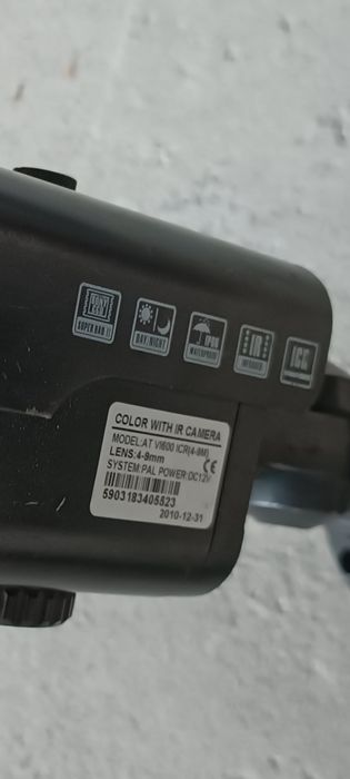 Kamera analogowa cctv ipox at-vi600 irc (4-9m) PAL 12V metalowa