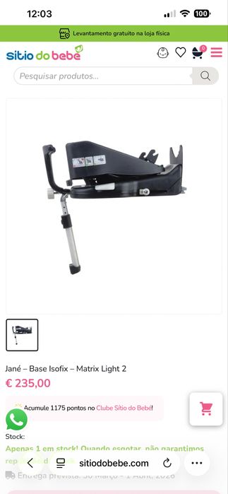 Carrinho de bebé Jané Crosswalk R + Matrix Light 2 + base isofix