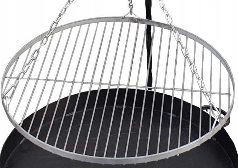 ZESTAW GRILL TRÓJNÓG kuty + ruszt + palenisko ZESTAWY 60,70,80 cm
