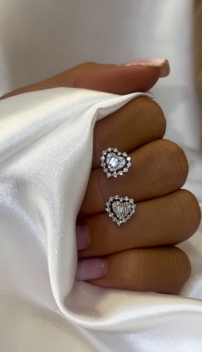 Kolczyki z diamentami Serce 0.54 CT