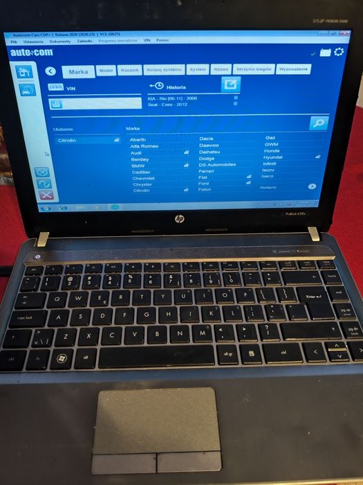 Laptop diagnostyczny
