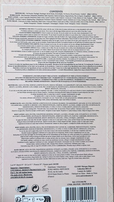 Zestaw do pielęgnacji ciała belle luxury