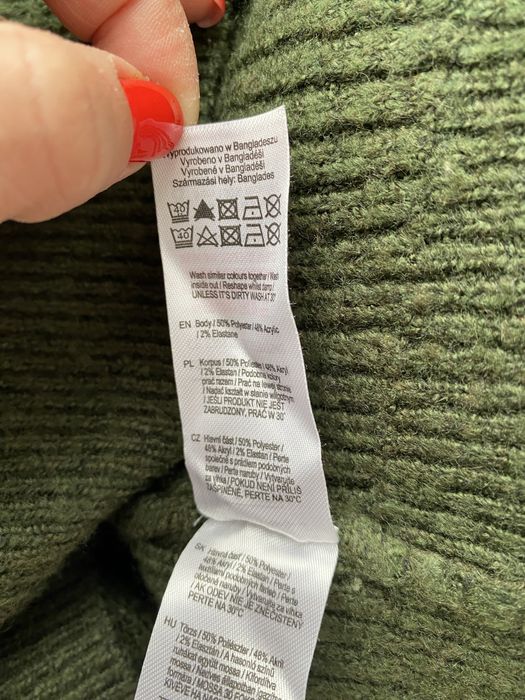 Тепле плаття  зимове зелене