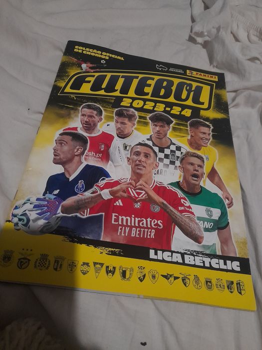 Cardeneta de cromos de futebol vazia