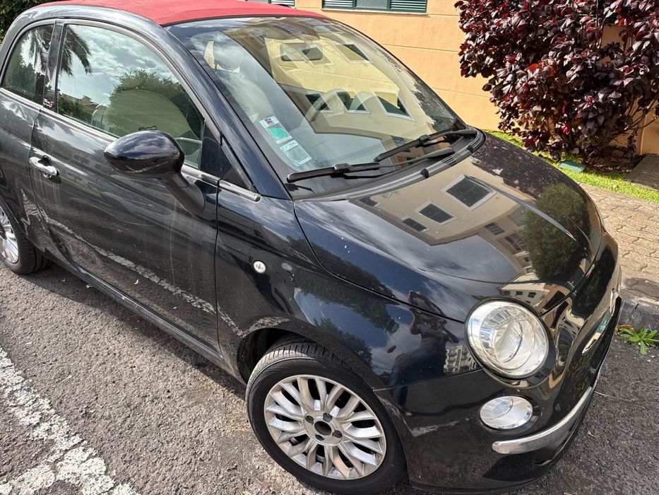 Fiat 500 Preto cabrio