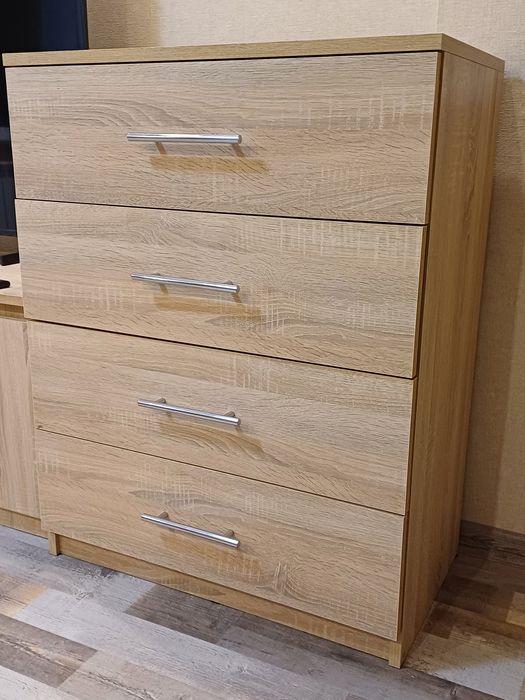 Комод, тумба для спальні, тумбочка. Дуб сонома