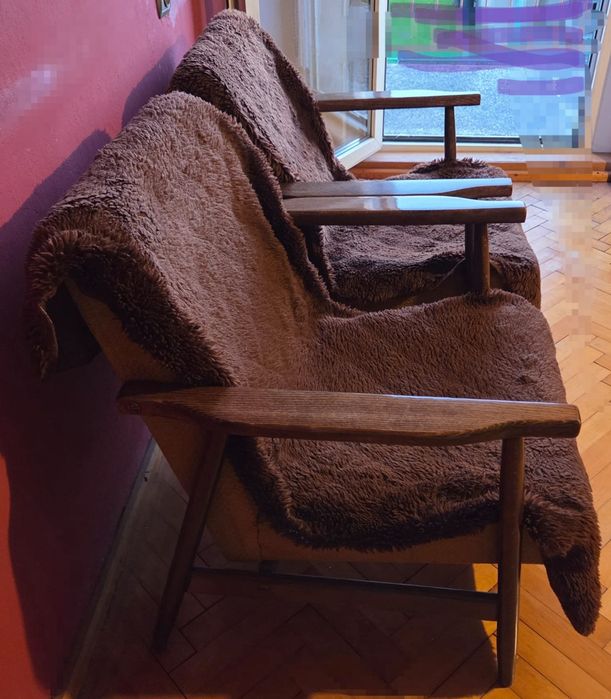PRL Fotel lata 80 retro fotele z lat 80 vintage kultowy