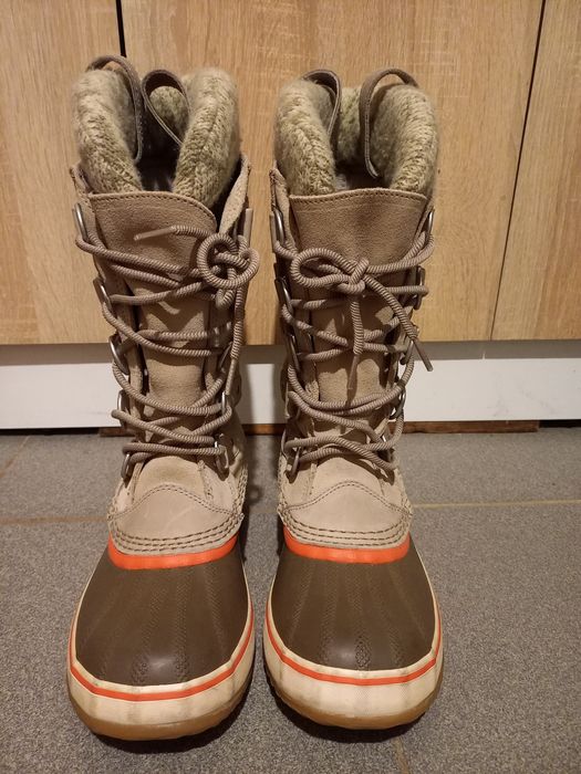 Женские зимнее водонепроницаемые ботинки Sorel Joan of Arctic Knit 38