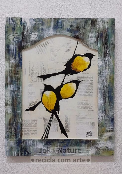 Unique panel, 100% handcrafted. Mixed techniques/acrylic on wood (56x45)