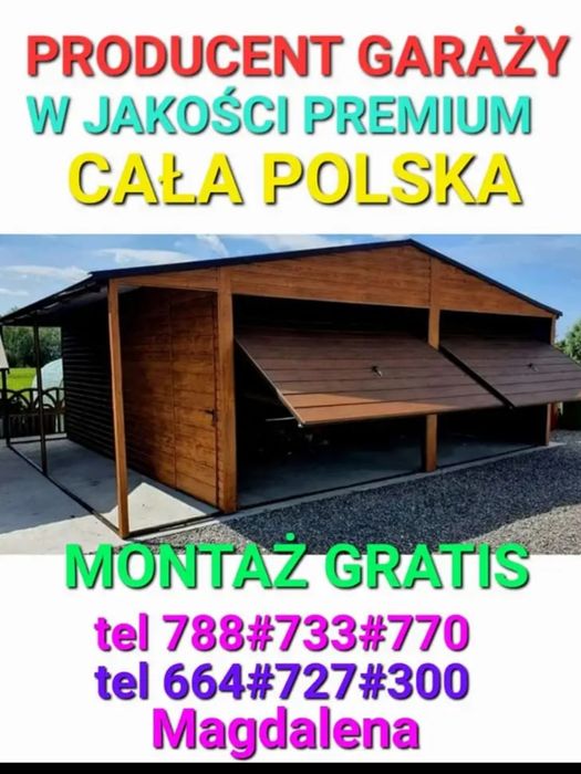 Garaż blaszany Garaże Blaszak MOCNY ! Szybko i Tanio ! CAŁA POLSKA